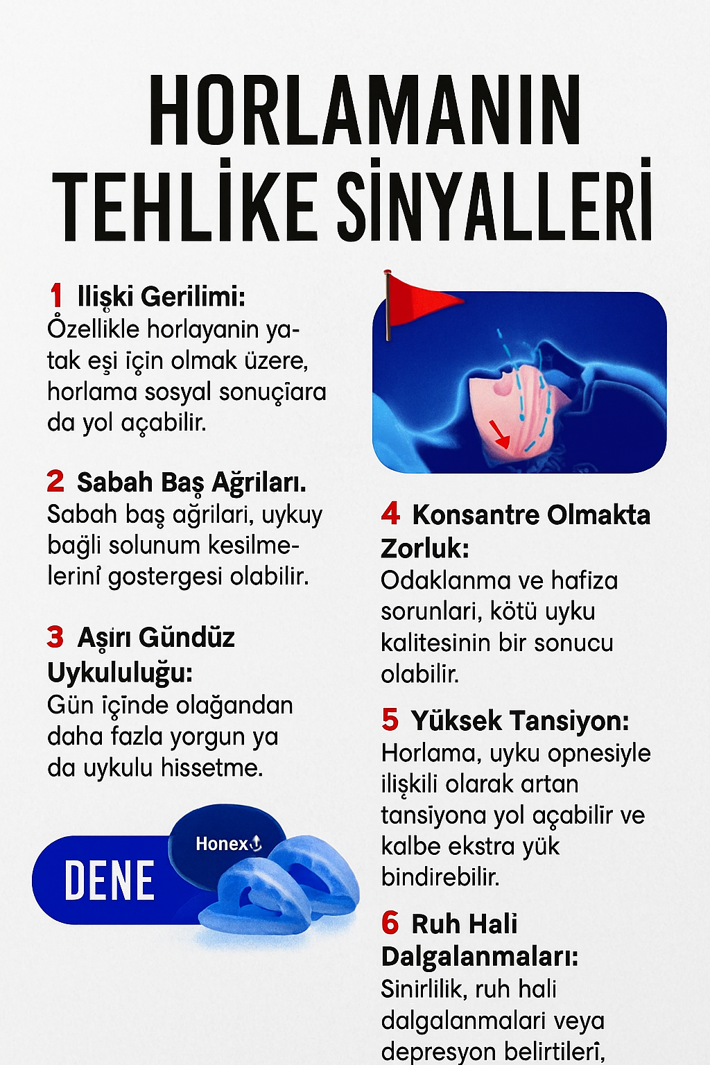 Sessiz Horlama Önleyici Ağızlık Evrensel Boyut